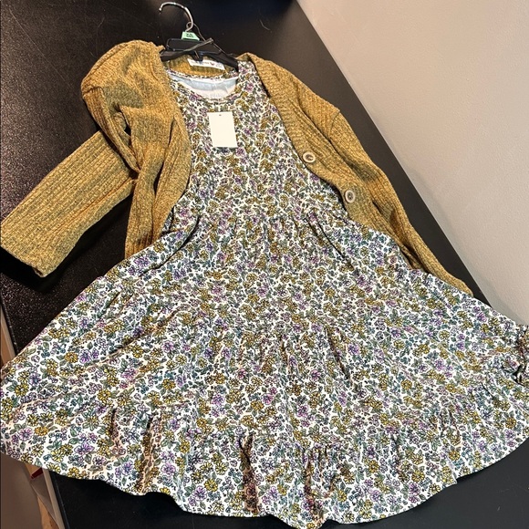 Knitworks Mustard and Floral Dress Set - Picture 5 of 5